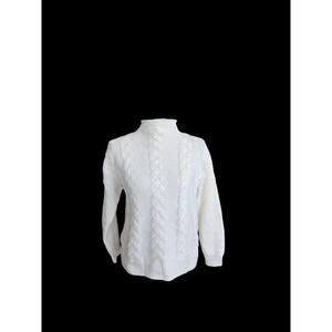 Madewell knit patterned turtleneck sweater, size small